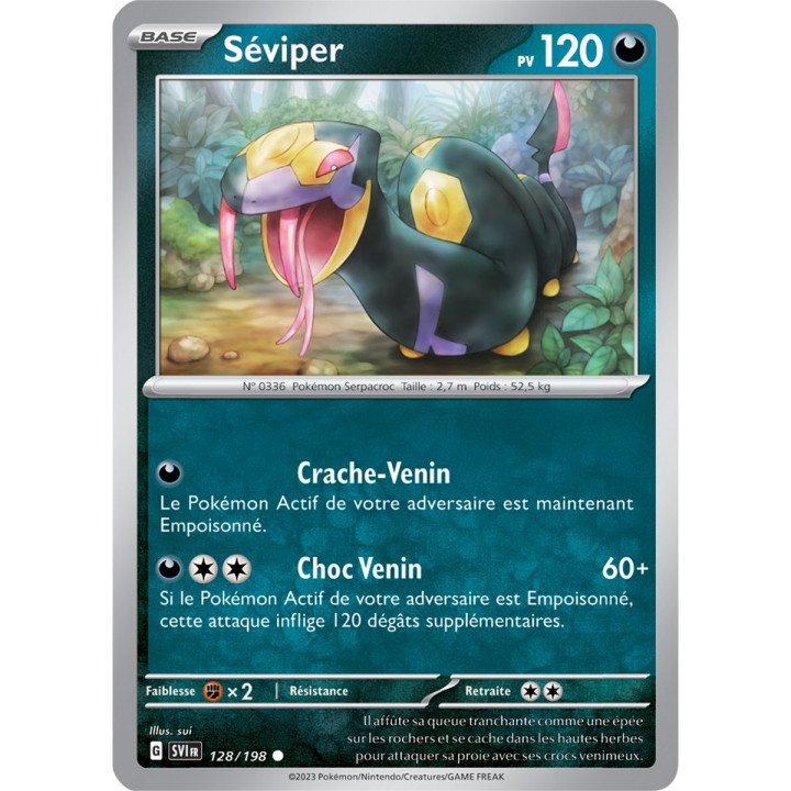 Séviper - 128/198 - Carte Pokémon Écarlate et Violet EV01