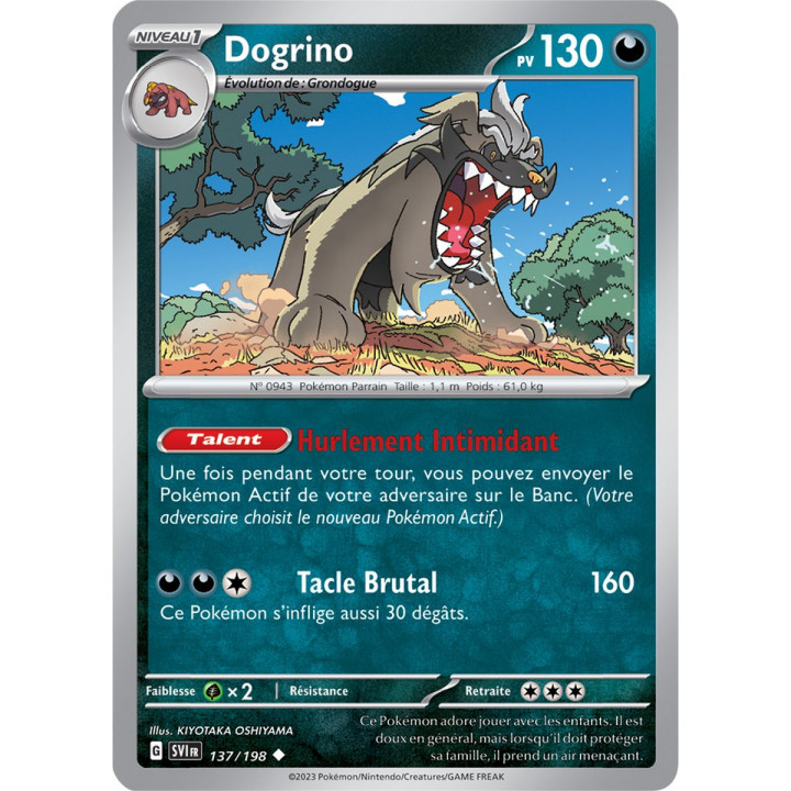 Dogrino- 137/198 - Carte Pokémon Écarlate et Violet EV01