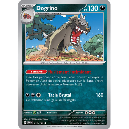 Dogrino- 137/198 - Carte Pokémon Écarlate et Violet EV01