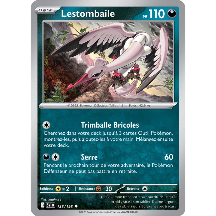 Lestombaile - 138/198 - Carte Pokémon Écarlate et Violet EV01