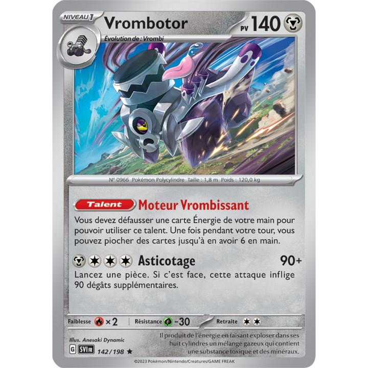 Vrombotor - 142/198 - Carte Pokémon Écarlate et Violet EV01