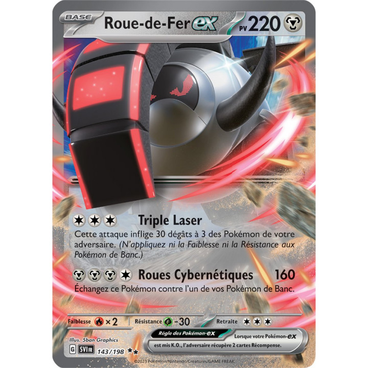 Roue-de-Fer ex - 143/198 - Carte Pokémon Écarlate et Violet EV01