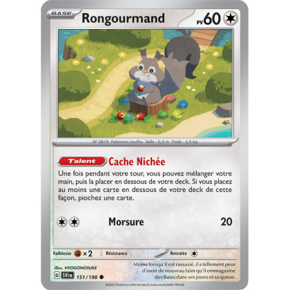 Rongourmand - 151/198 - Carte Pokémon Écarlate et Violet EV01