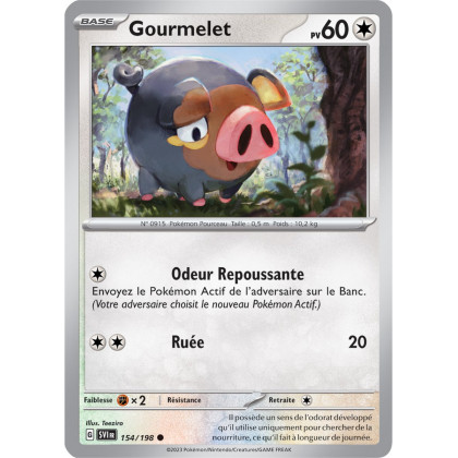 Gourmelet - 154/198 - Carte Pokémon Écarlate et Violet EV01