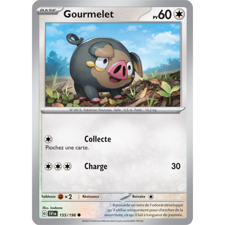 Gourmelet - 155/198 - Carte Pokémon Écarlate et Violet EV01