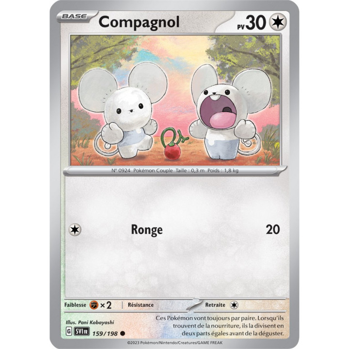 Compagnol - 159/198 - Carte Pokémon Écarlate et Violet EV01