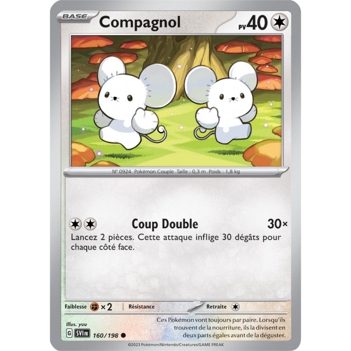 Compagnol - 160/198 - Carte Pokémon Écarlate et Violet EV01