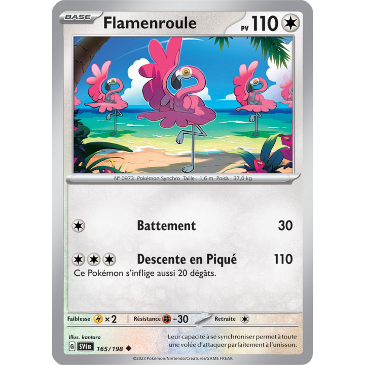 Flamenroule - 165/198 - Carte Pokémon Écarlate et Violet EV01