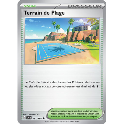 Terrain de Plage - 167/198 - Carte Pokémon Écarlate et Violet EV01