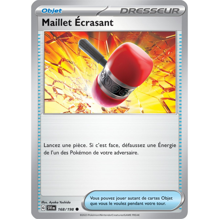 Maillet Écrasant - 168/198 - Carte Pokémon Écarlate et Violet EV01