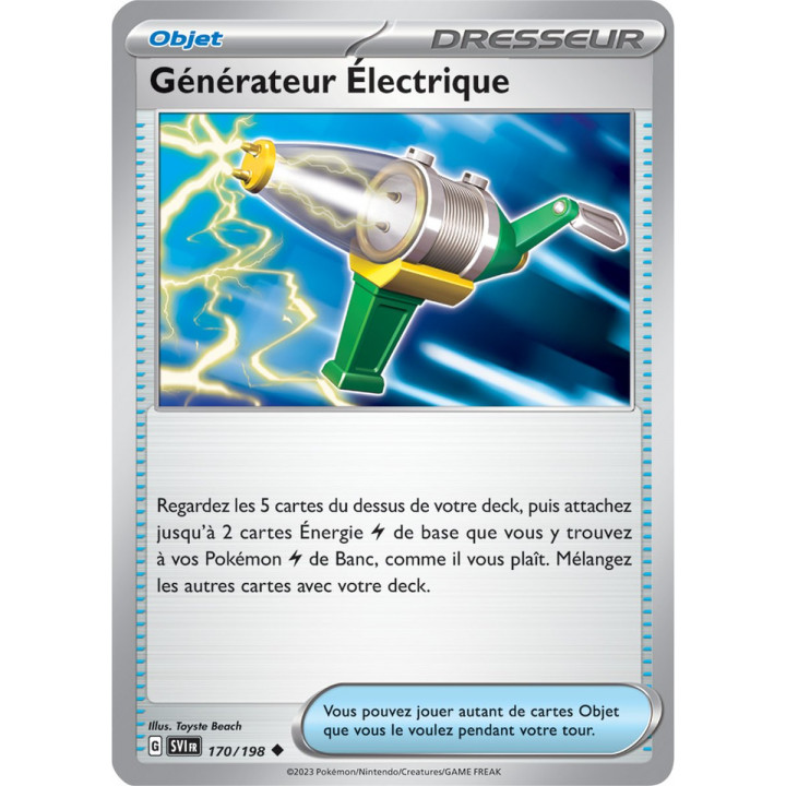 Générateur Électrique - 170/198 - Carte Pokémon Écarlate et Violet EV01