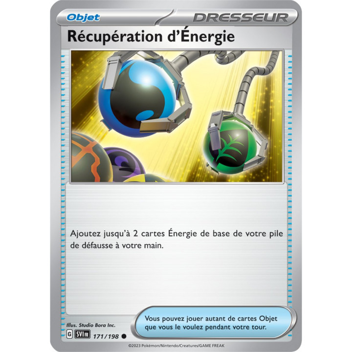 Récupération d'Énergie - 171/198 - Carte Pokémon Écarlate et Violet EV01