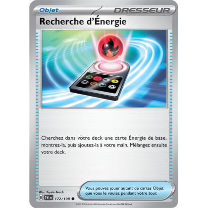 Recherche d'Énergie - 172/198 - Carte Pokémon Écarlate et Violet EV01