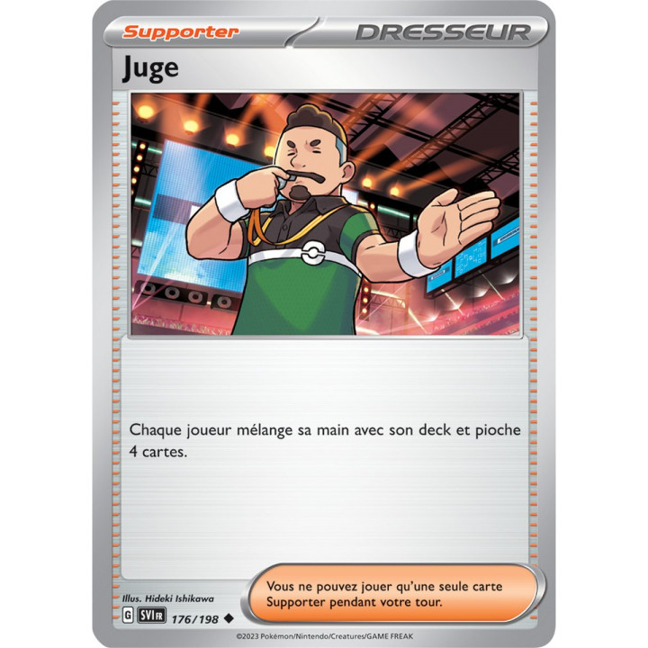 Juge - 176/198 - Carte Pokémon Écarlate et Violet EV01