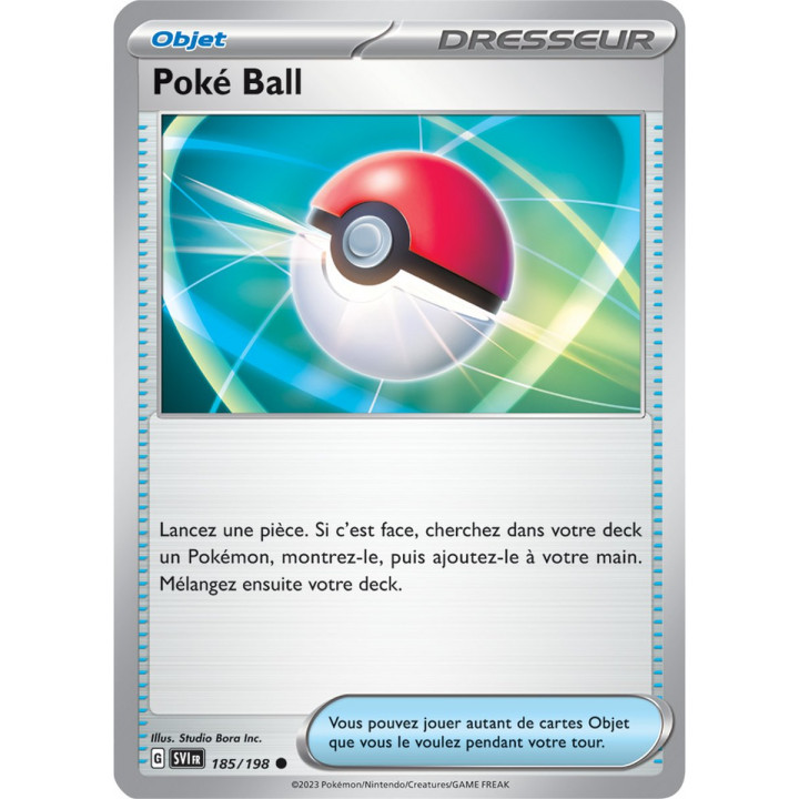 Poké Ball - 185/198 - Carte Pokémon Écarlate et Violet EV01