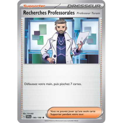 Recherches Professorales - 190/198 - Carte Pokémon Écarlate et Violet EV01