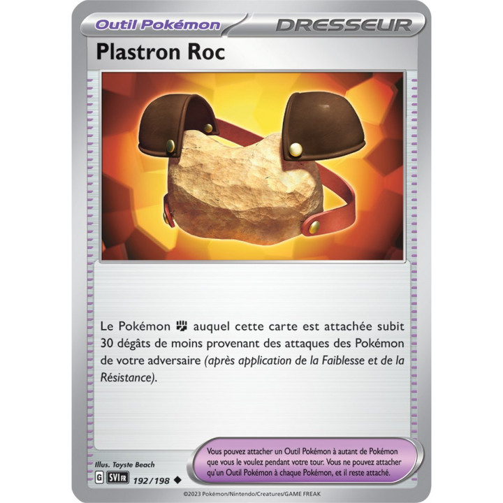 Plastron Roc - 192/198 - Carte Pokémon Écarlate et Violet EV01