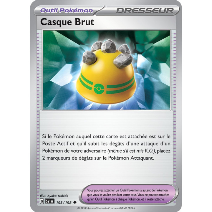 Casque Brut - 193/198 - Carte Pokémon Écarlate et Violet EV01