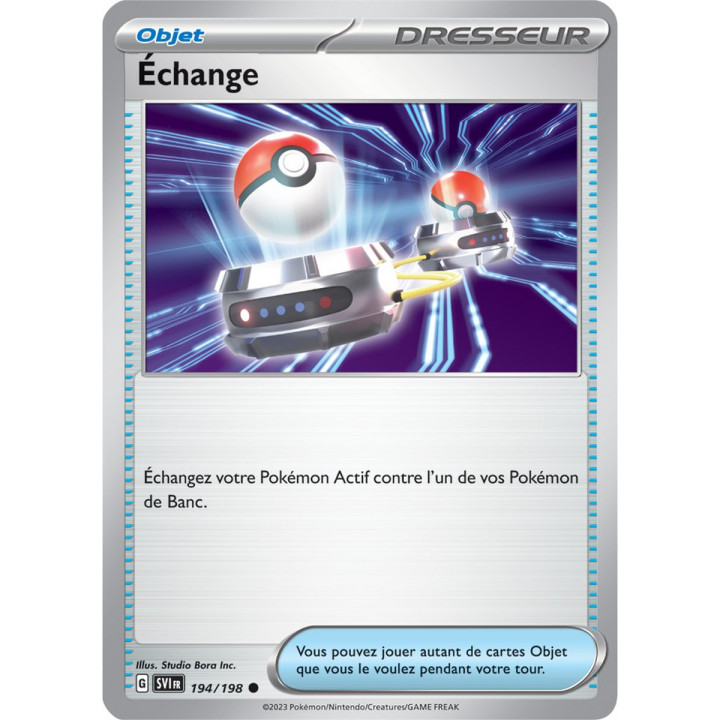 Échange - 194/198 - Carte Pokémon Écarlate et Violet EV01