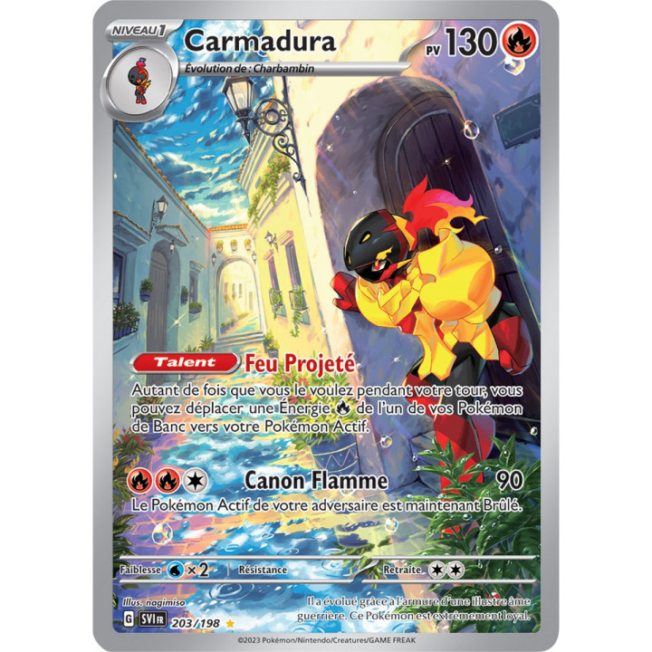 Carmadura - 203/198 - Carte Pokémon Écarlate et Violet EV01