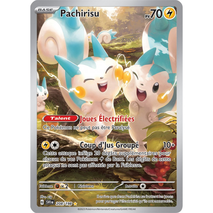 Pachirisu - 208/198 - Carte Pokémon Écarlate et Violet EV01