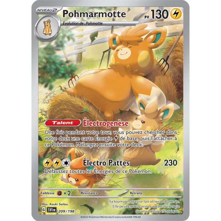 Pohmarmotte - 209/198 - Carte Pokémon Écarlate et Violet EV01