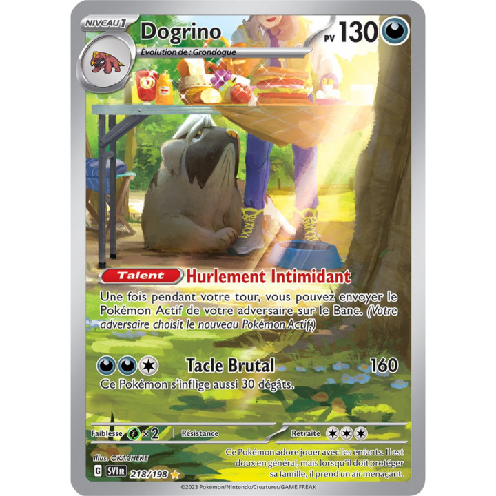 Dogrino - 218/198 - Carte Pokémon Écarlate et Violet EV01