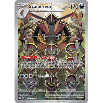 Scalpereur - 220/198 - Carte Pokémon Écarlate et Violet EV01