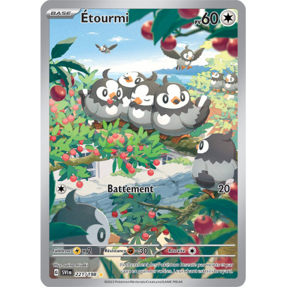 Étourmi - 221/198 - Carte Pokémon Écarlate et Violet EV01