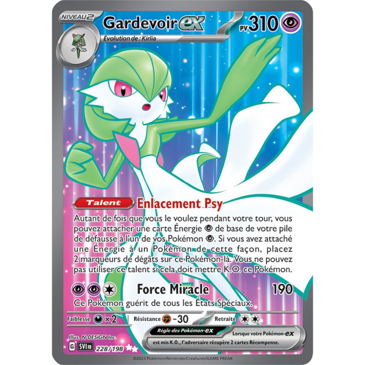 Gardevoir ex - 228/198 - Carte Pokémon Écarlate et Violet EV01