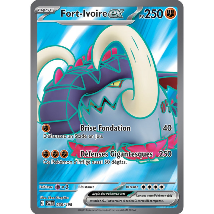 Fort-Ivoire ex - 230/198 - Carte Pokémon Écarlate et Violet EV01