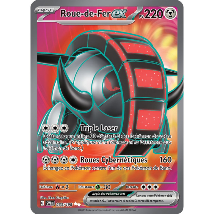 Roue-de-Fer ex - 233/198 - Carte Pokémon Écarlate et Violet EV01