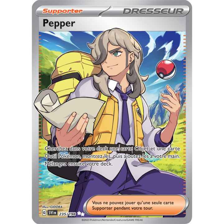 Pepper - 235/198 - Carte Pokémon Écarlate et Violet EV01