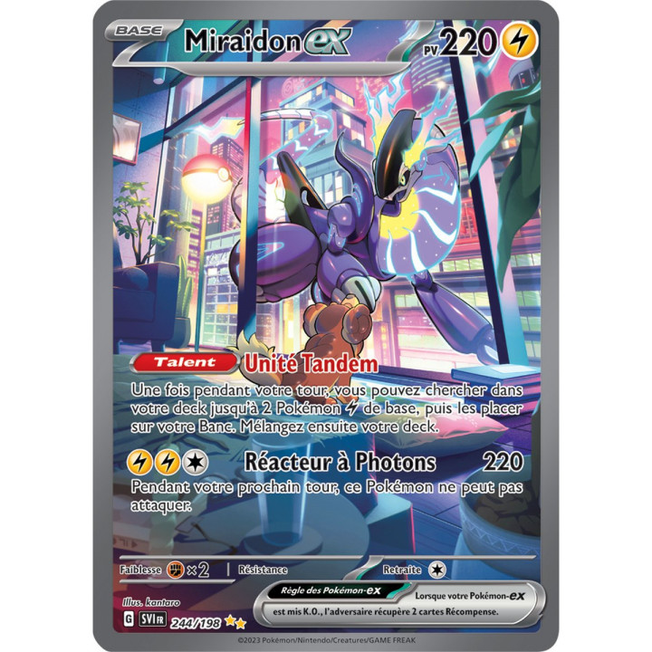 Miraidon ex - 244/198 - Carte Pokémon Écarlate et Violet EV01