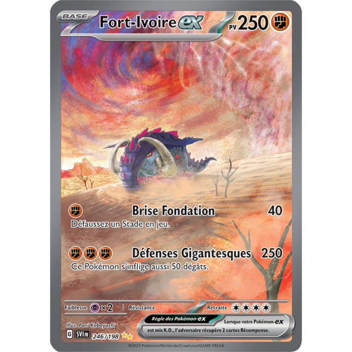 Fort-Ivoire ex - 246/198 - Carte Pokémon Écarlate et Violet EV01