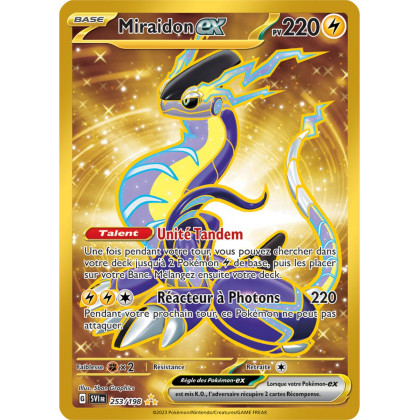 Miraidon ex - 253/198 - Carte Pokémon Écarlate et Violet EV01