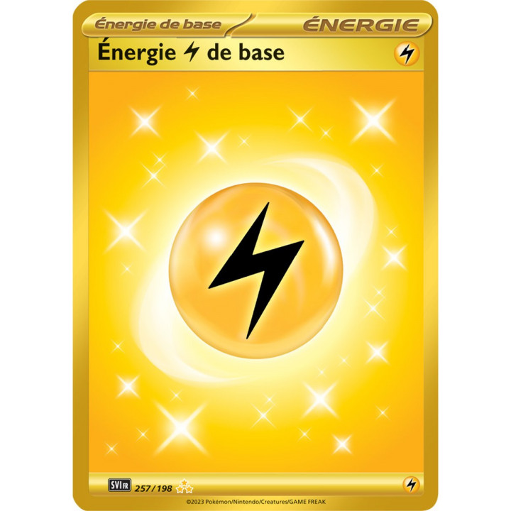 Énergie Électrique - 257/198 - Carte Pokémon Écarlate et Violet EV01