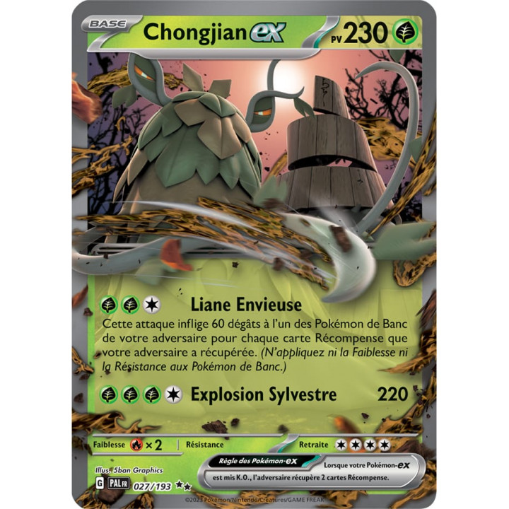 Chongjian EX - 027/193 - Carte Pokémon Évolutions à Paldea EV02