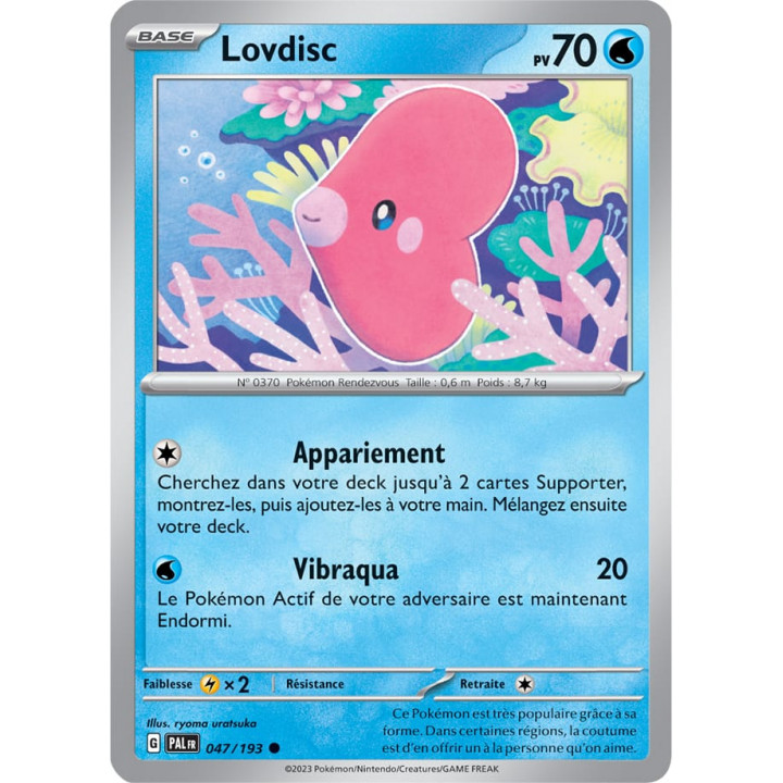 Lovdisc - 047/193 - Carte Pokémon Évolutions à Paldea EV02