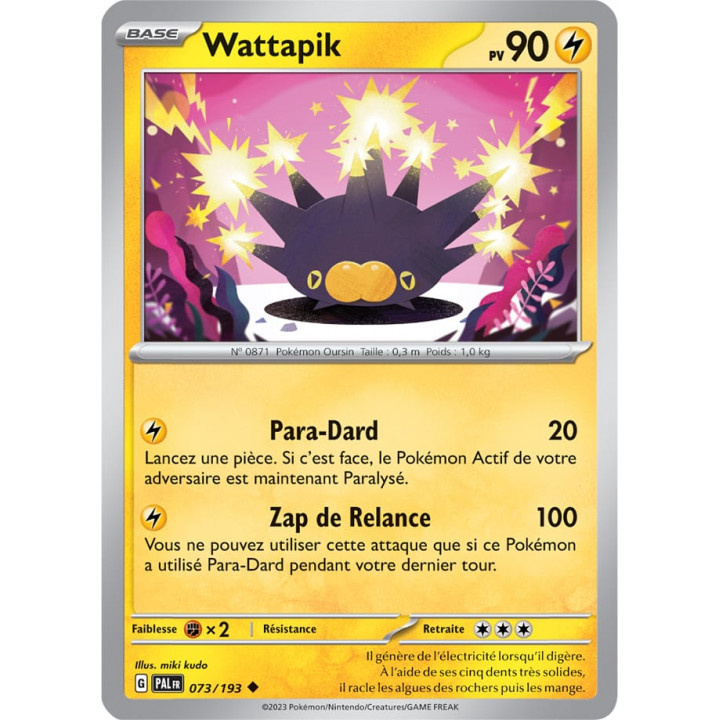 Wattapik - 073/193 - Carte Pokémon Évolutions à Paldea EV02