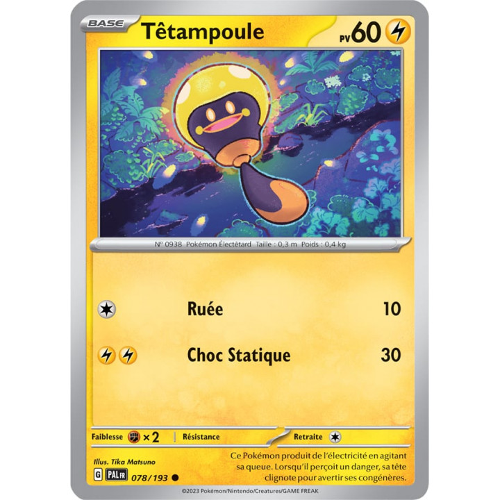 Têtampoule - 078/193 - Carte Pokémon Évolutions à Paldea EV02