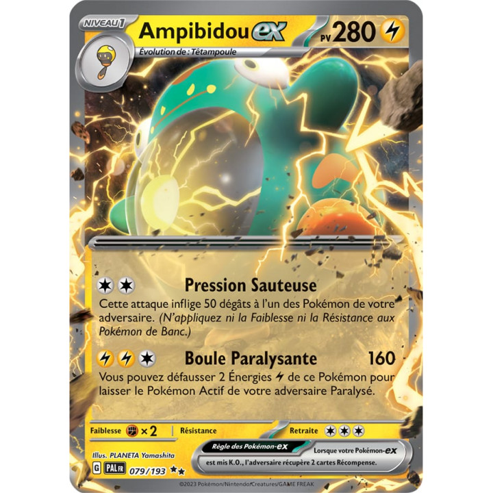 Ampibidou EX - 079/193 - Carte Pokémon Évolutions à Paldea EV02