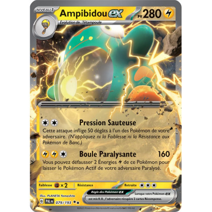 Ampibidou EX - 079/193 - Carte Pokémon Évolutions à Paldea EV02