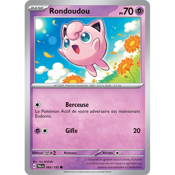 Rondoudou - 083/193 - Carte Pokémon Évolutions à Paldea EV02