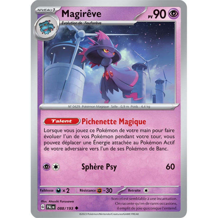 Magirêve - 088/193 - Carte Pokémon Évolutions à Paldea EV02