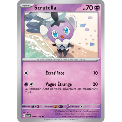 Scrutella - 090/193 - Carte Pokémon Évolutions à Paldea EV02