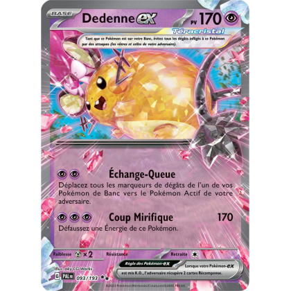 Dedenne EX - 093/193 - Carte Pokémon Évolutions à Paldea EV02