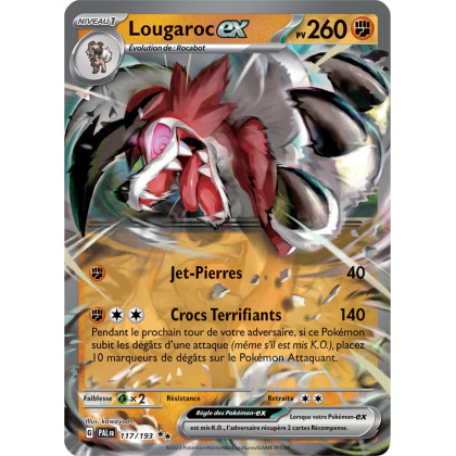 Lougaroc EX - 117/193 - Carte Pokémon Évolutions à Paldea EV02