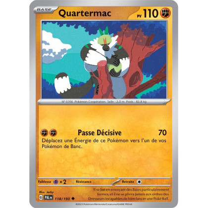 Quartermac - 118/193 - Carte Pokémon Évolutions à Paldea EV02