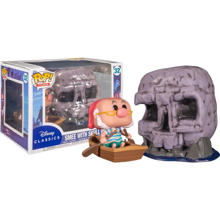 Disney Peter Pan POP! Town Skull Rock with Smee Exclusive Vinyle Figurine 10cm N°32